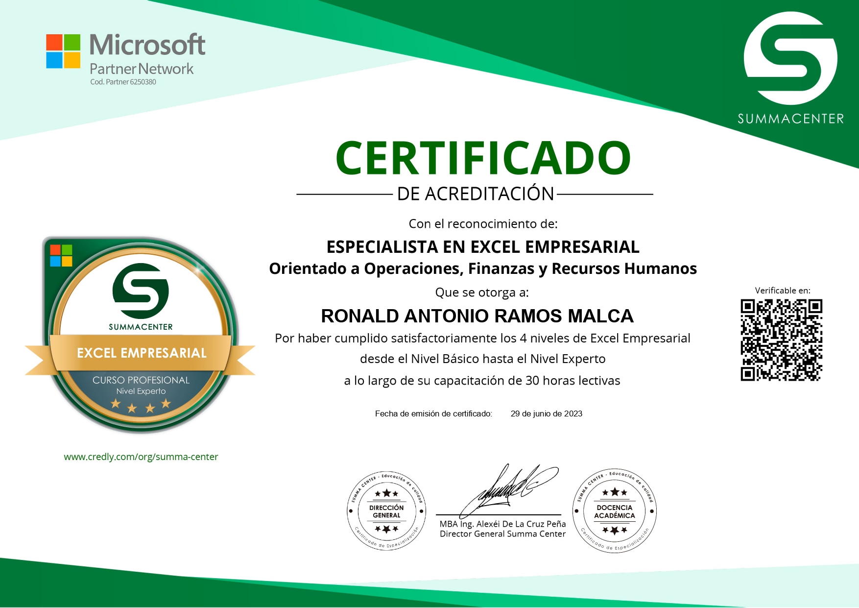 EXCEL EMPRESARIAL EXPERTO